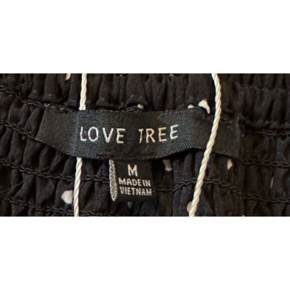 Love Tree Black Polka Dot Ruffled Mini Skirt Size M - Picture 5 of 7